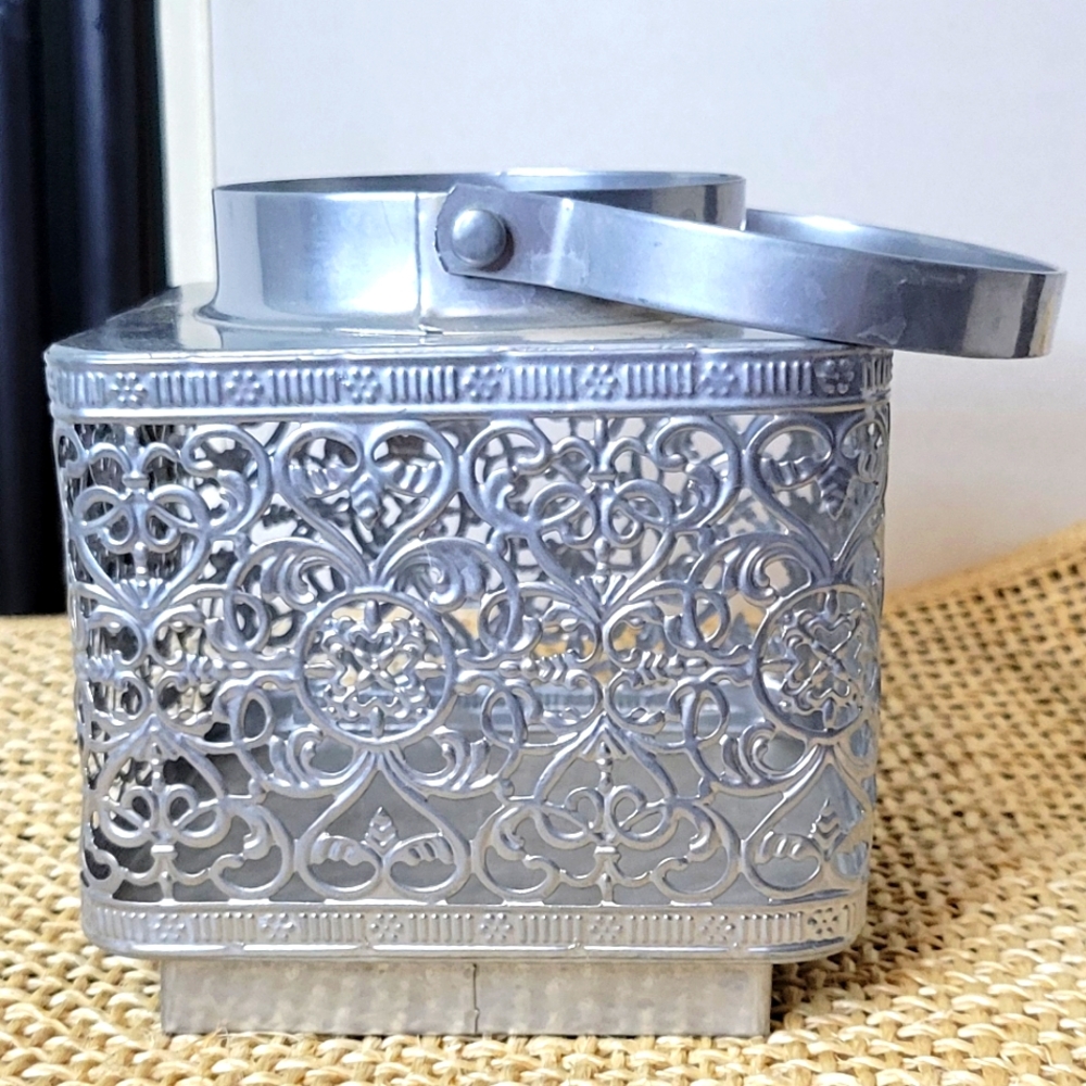 LIVING COLORS Candle Tealight Holder Metal Lantern Intriquite Design